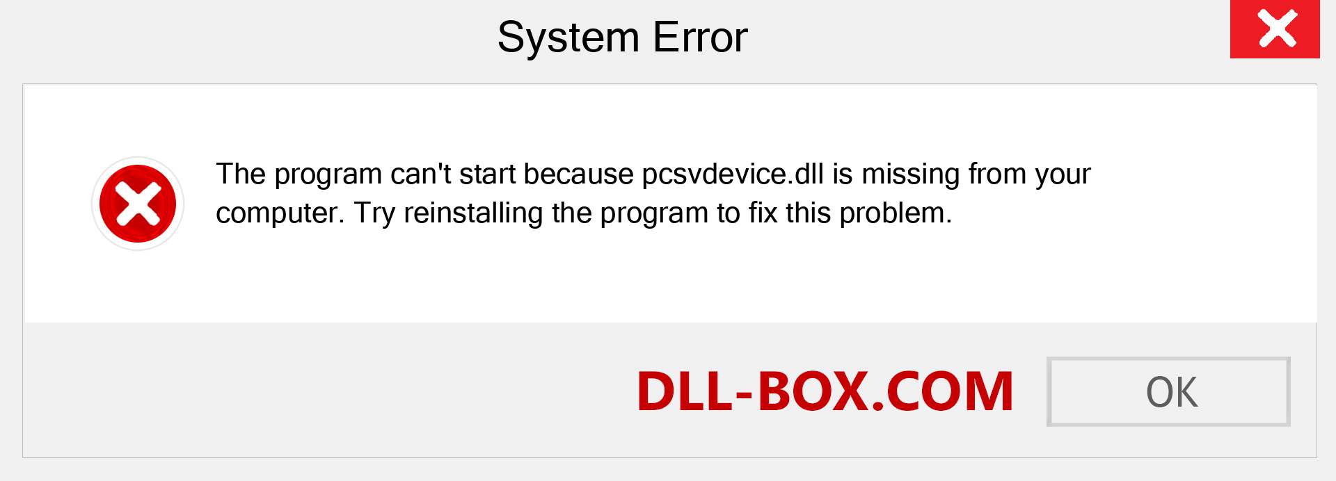  pcsvdevice.dll file is missing?. Download for Windows 7, 8, 10 - Fix  pcsvdevice dll Missing Error on Windows, photos, images